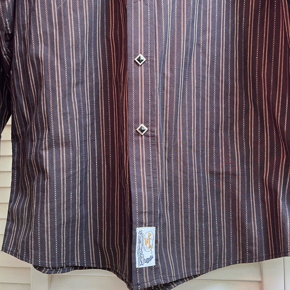 Vintage Panhandle Slim Mens Western Dress Shirt Snap buttons Size Small - Picture 3 of 13